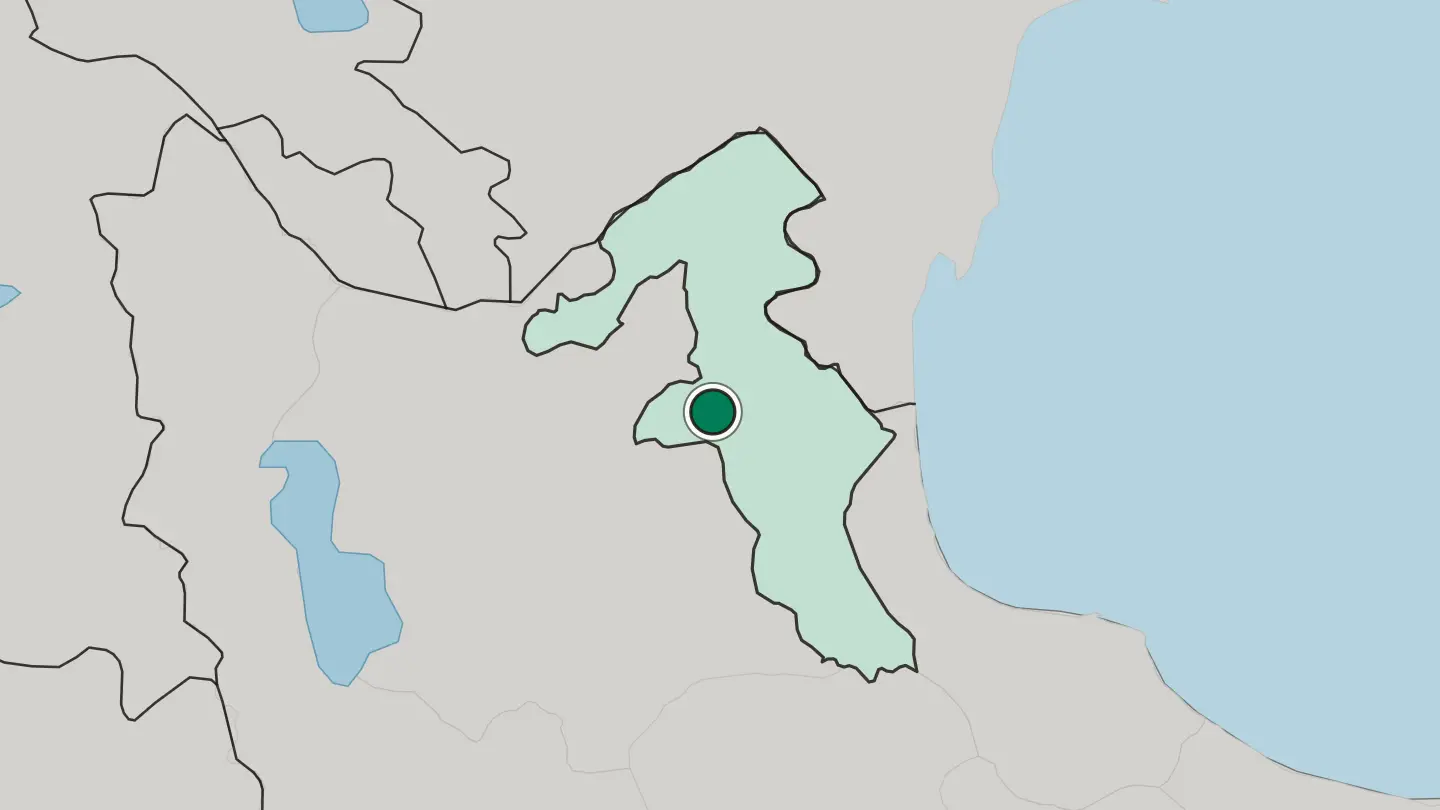 Map of Meshgīn Shahr in Iran