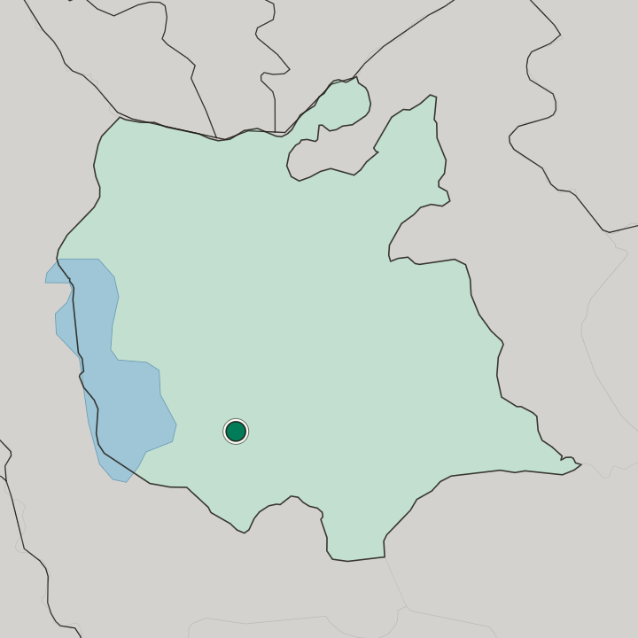 Map showing Marāgheh — In East Azerbaijan Province