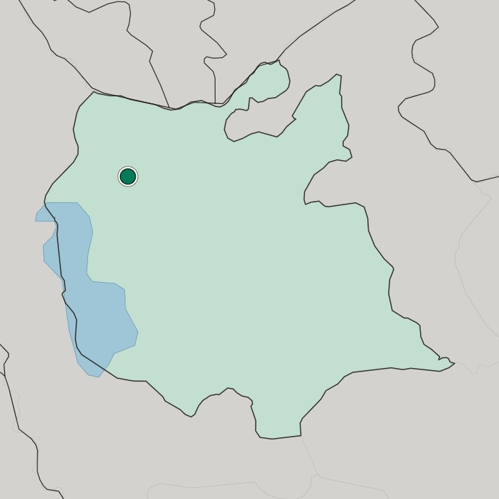 Map showing Marand — In East Azerbaijan Province