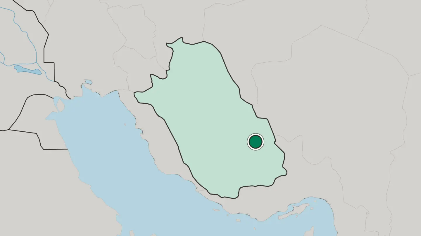 Map of Dārāb in Iran