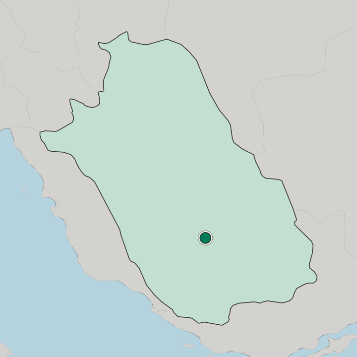 Map showing Jahrom — In Fars Province