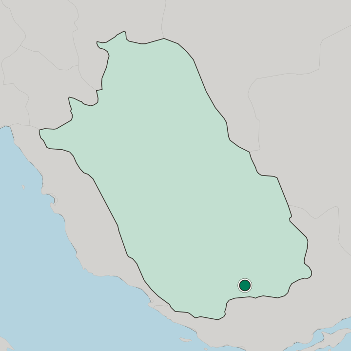 Map showing Lār — In Fars Province