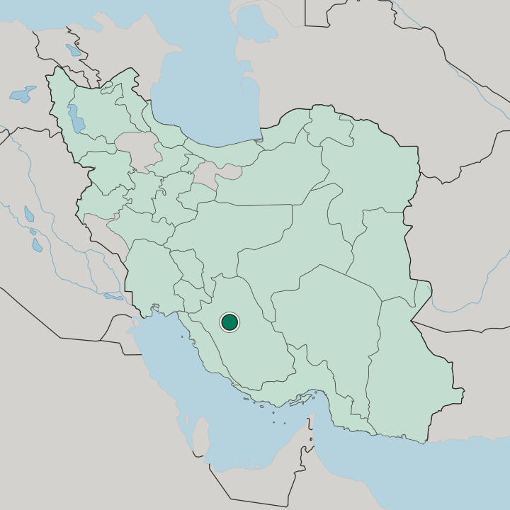 Map showing Shahr-e Ṣadrā — In Iran