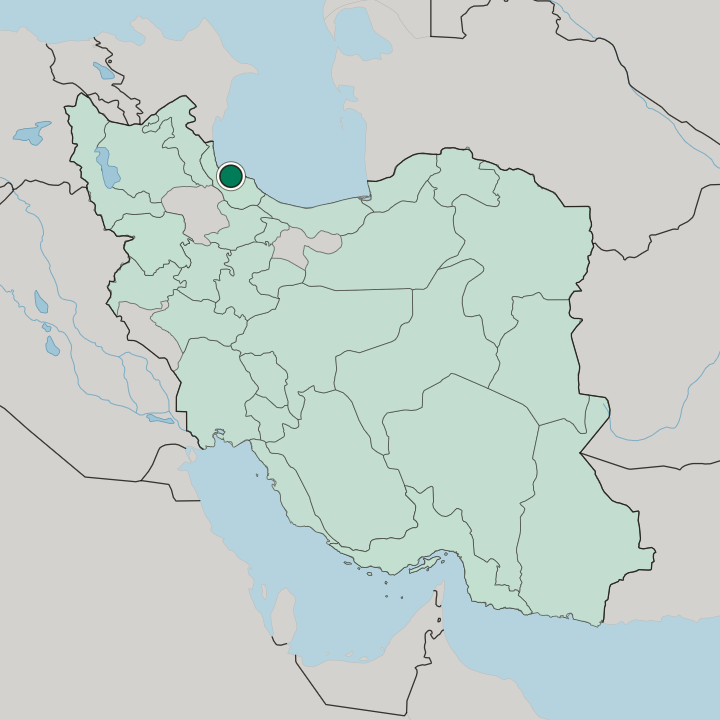 Map showing Bandar-e Anzalī — In Iran