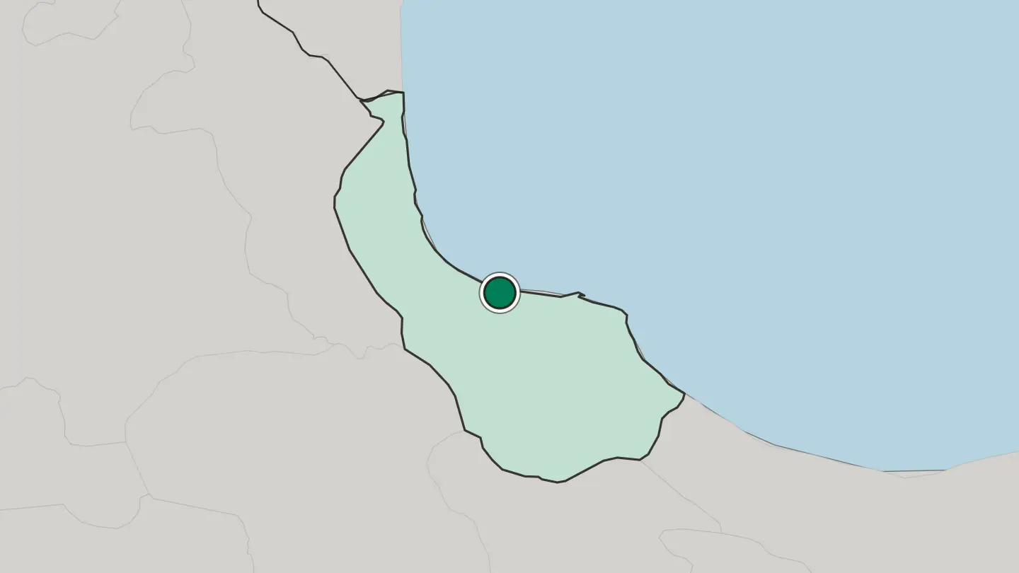Map of Bandar-e Anzalī in Iran