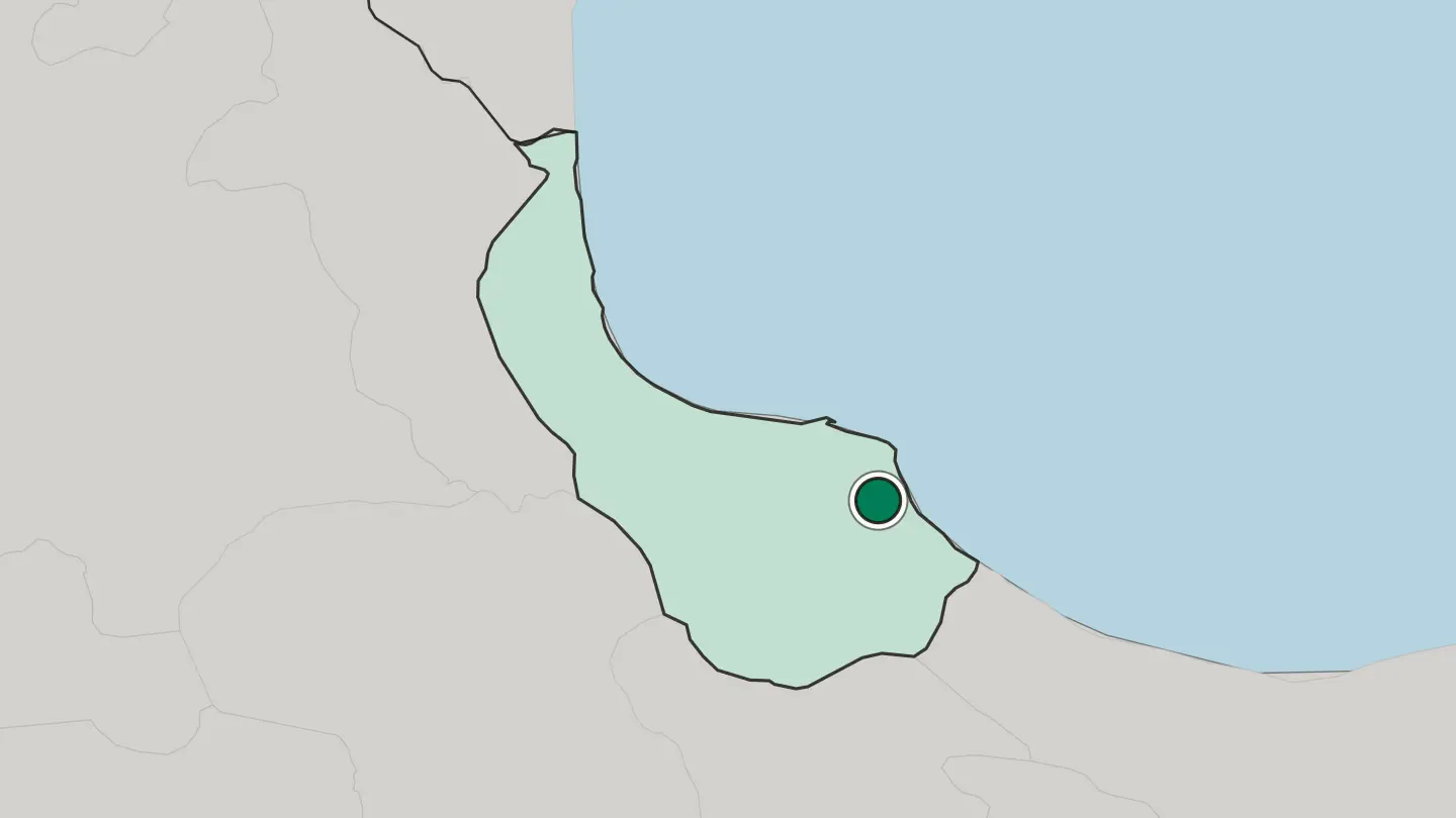 Map of Langarūd in Iran
