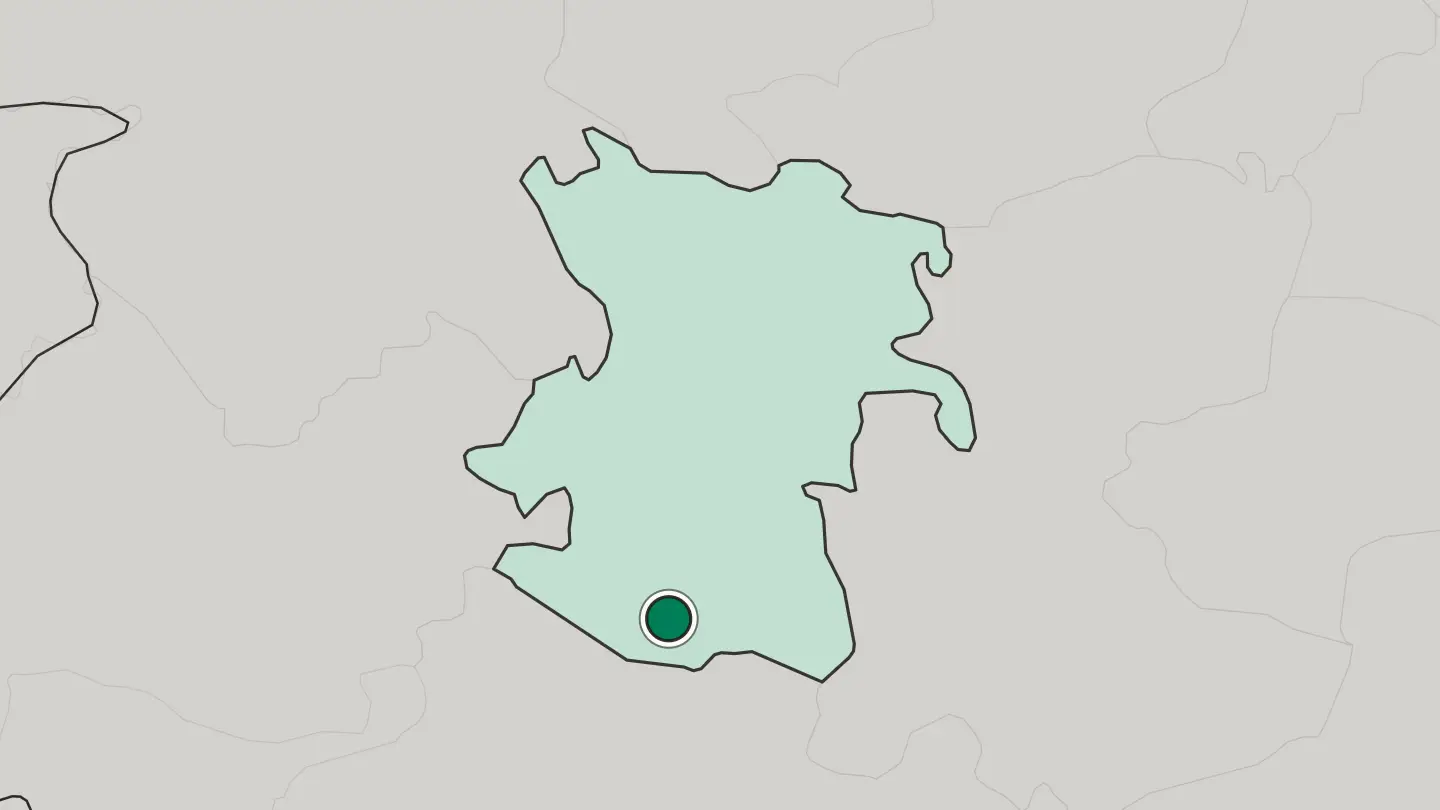 Map of Nahāvand in Iran