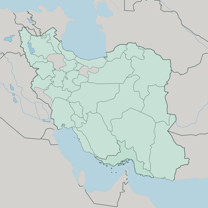 Map showing Hormozgan Province — In Iran