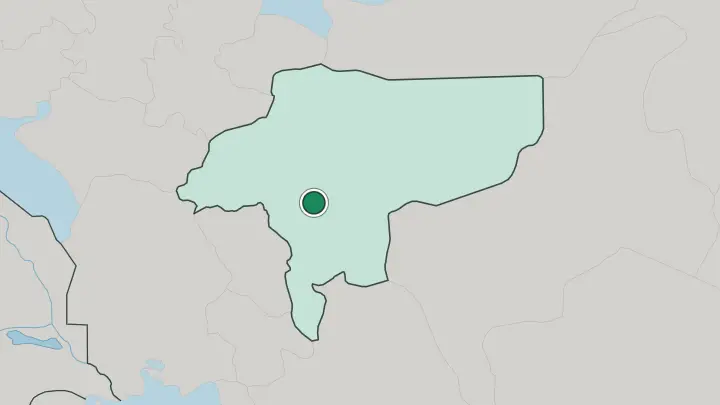 Map of Isfahan in Iran