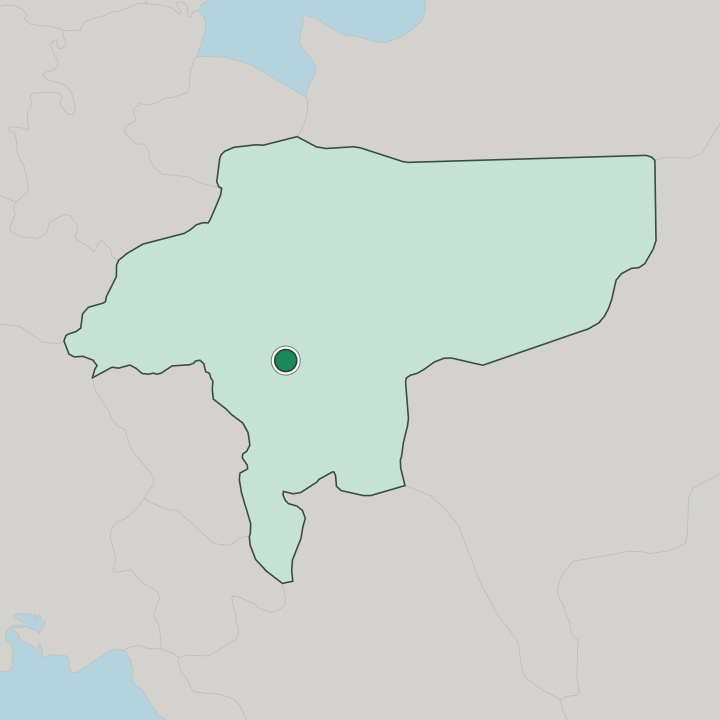 Map showing Isfahan — In Isfahan Province