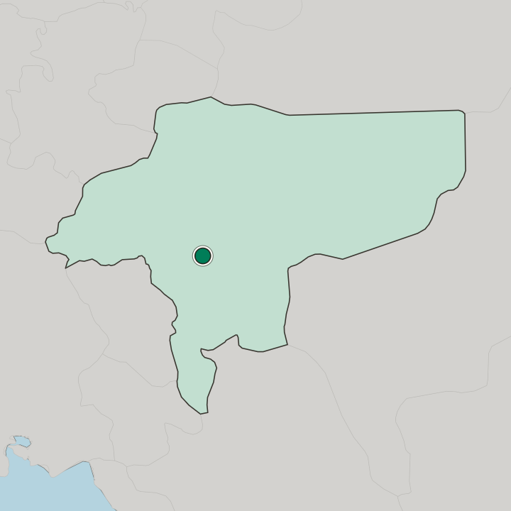 Map showing Isfahan — In Isfahan Province