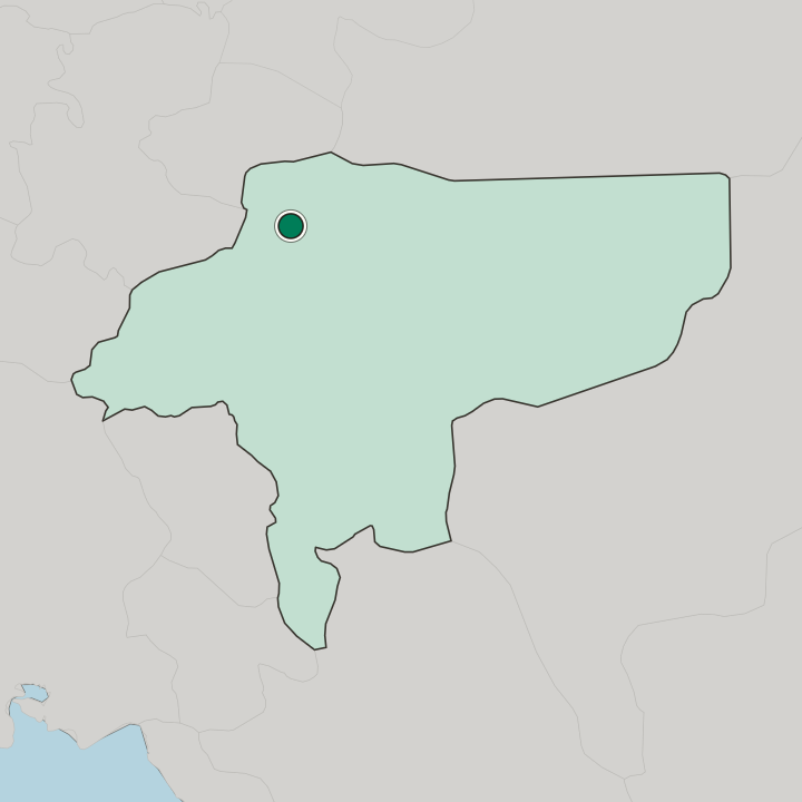 Map showing Kashan — In Isfahan Province