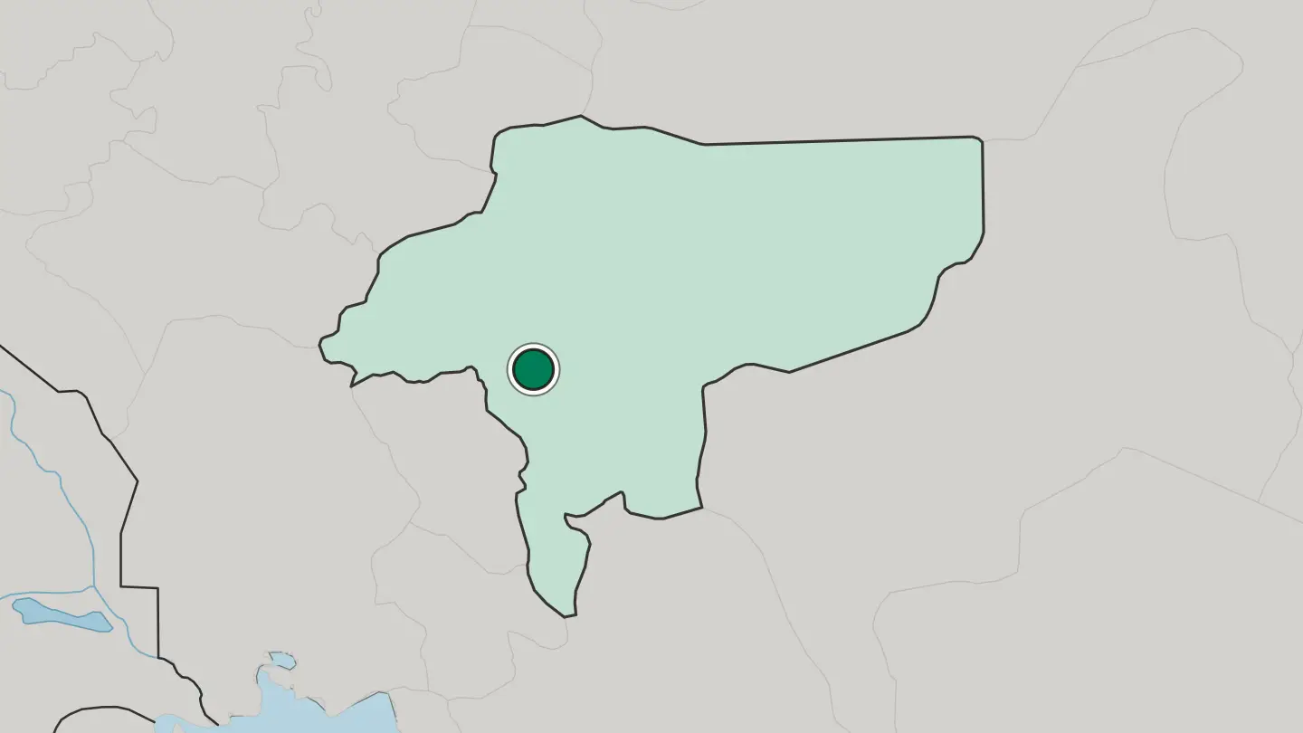 Map of Najafābād in Iran