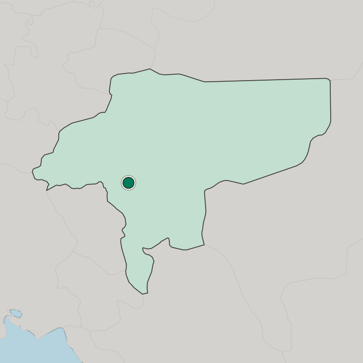 Map showing Najafābād — In Isfahan Province