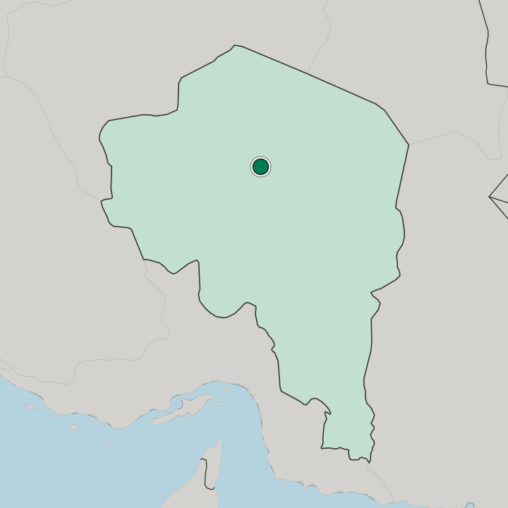 Map showing Kerman — In Kerman Province