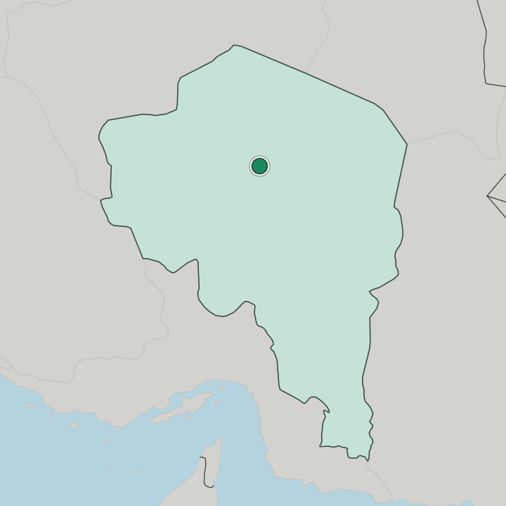 Map showing Kerman — In Kerman Province