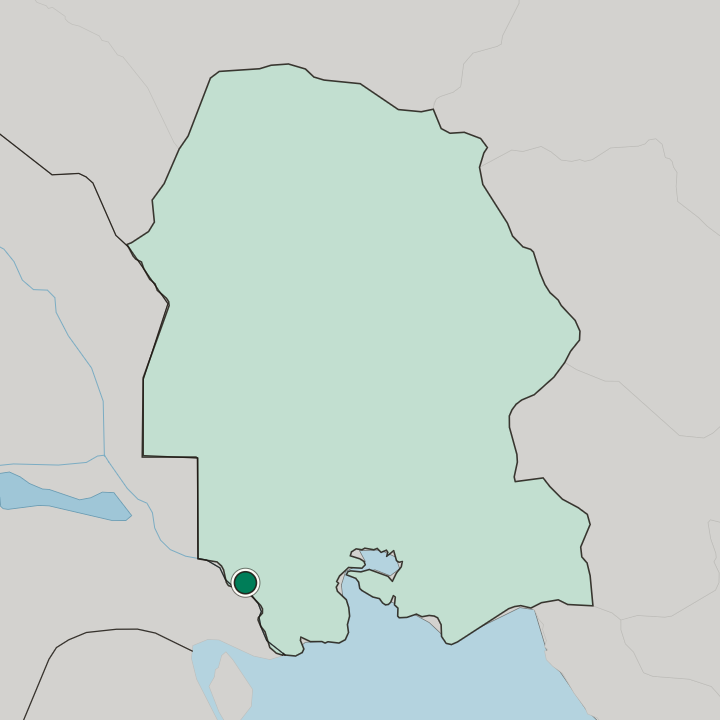 Map showing Abadan — In Khuzestan Province