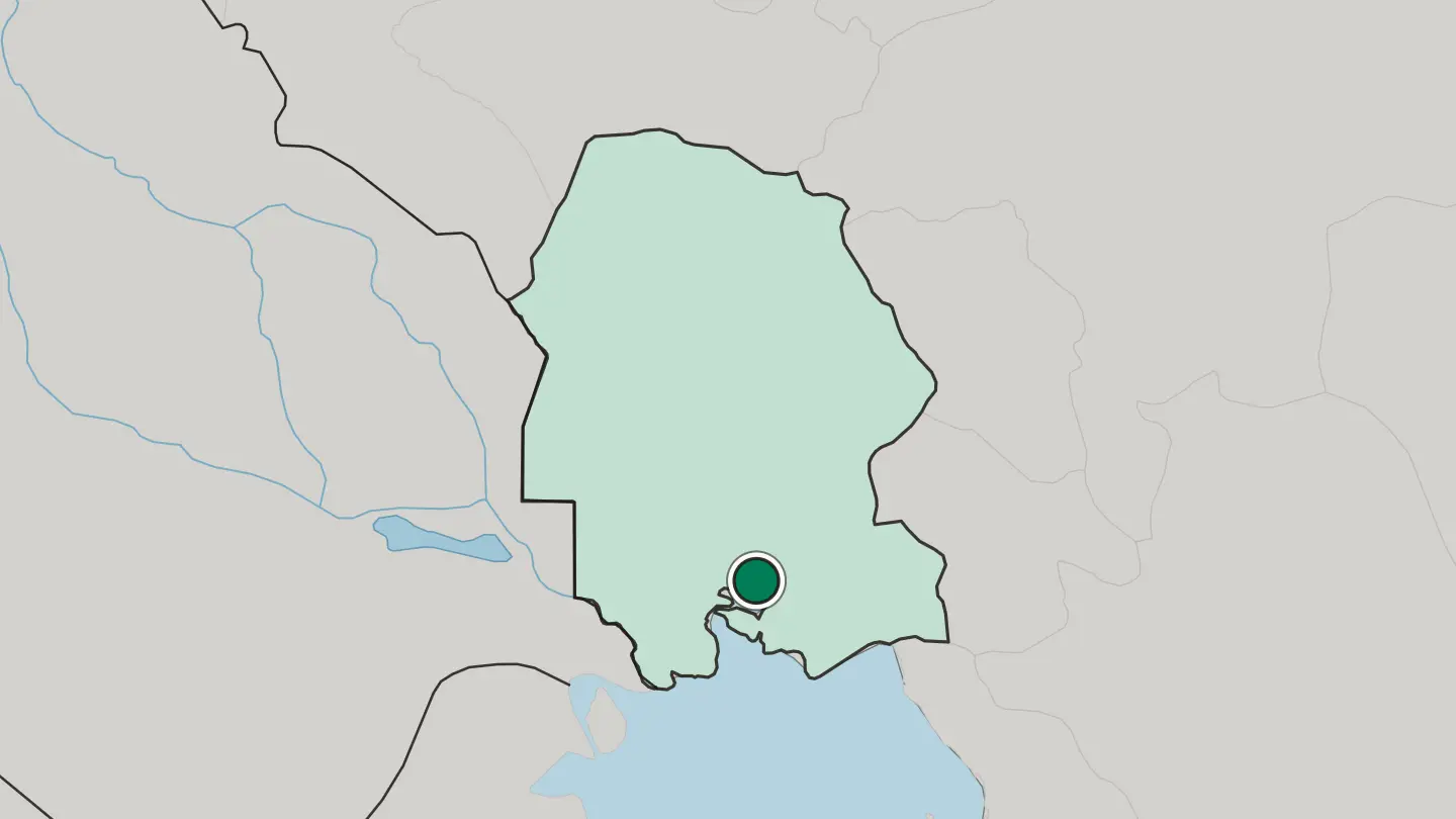 Map of Bandar-e Māhshahr in Iran