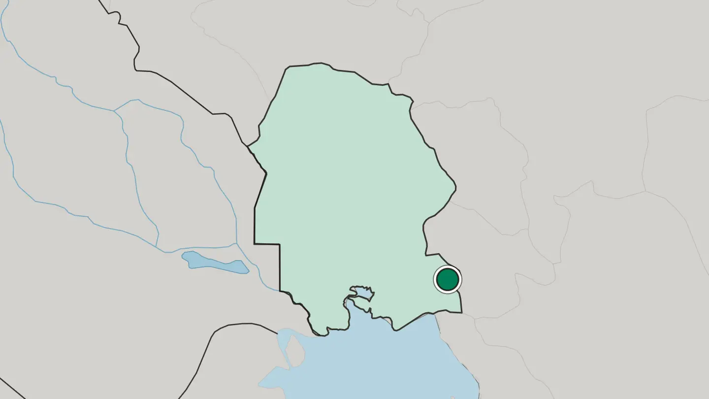 Map of Behbahān in Iran