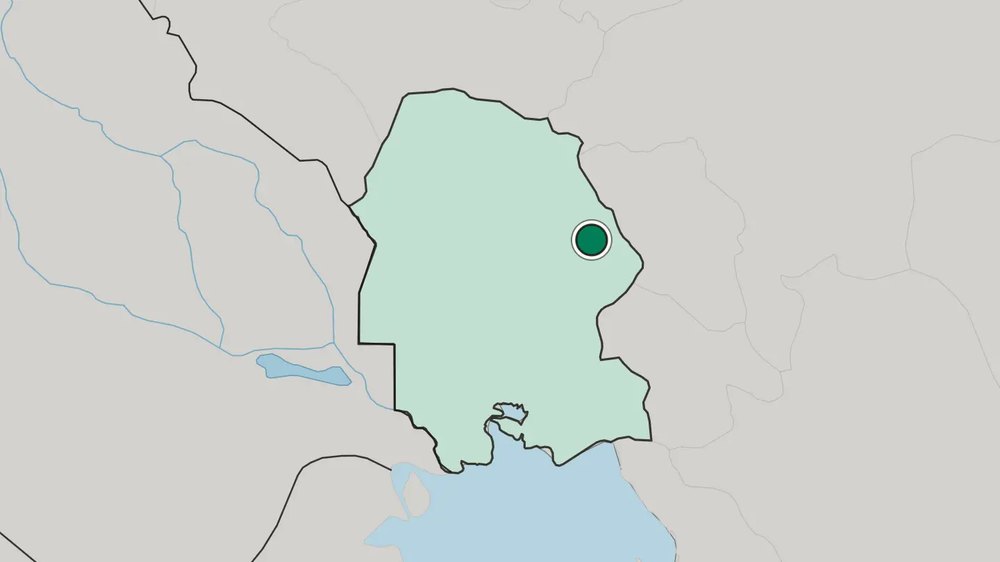 Map of Īz̄eh in Iran