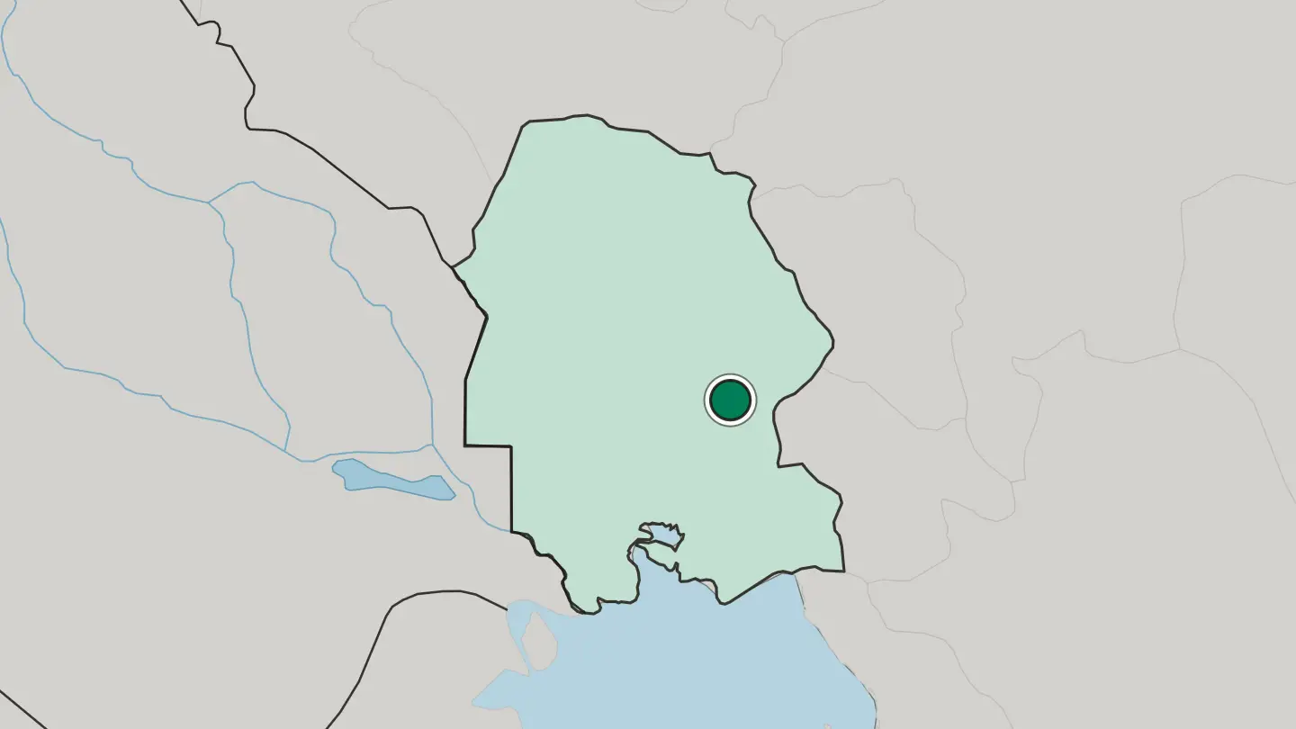 Map of Rāmhormoz in Iran