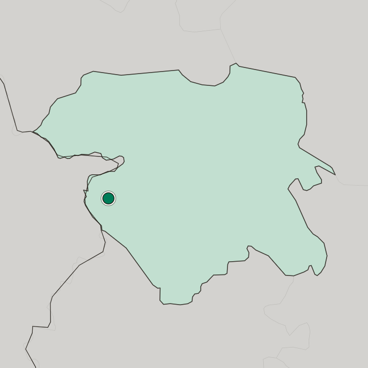 Map showing Marīvān — In Kurdistan Province