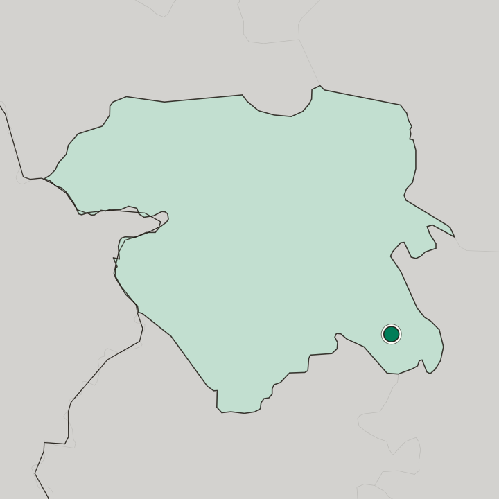 Map showing Qorveh — In Kurdistan Province