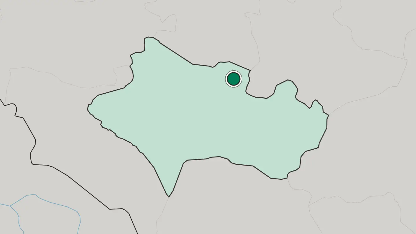 Map of Borūjerd in Iran