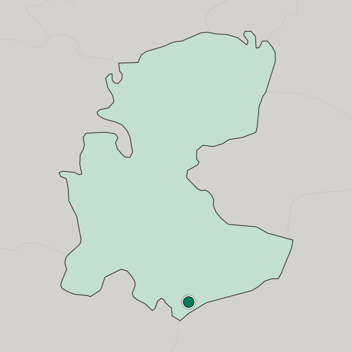 Map showing Khomeyn — In Markazi Province