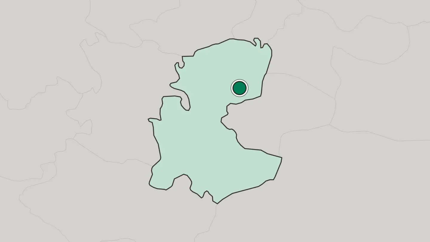 Map of Sāveh in Iran