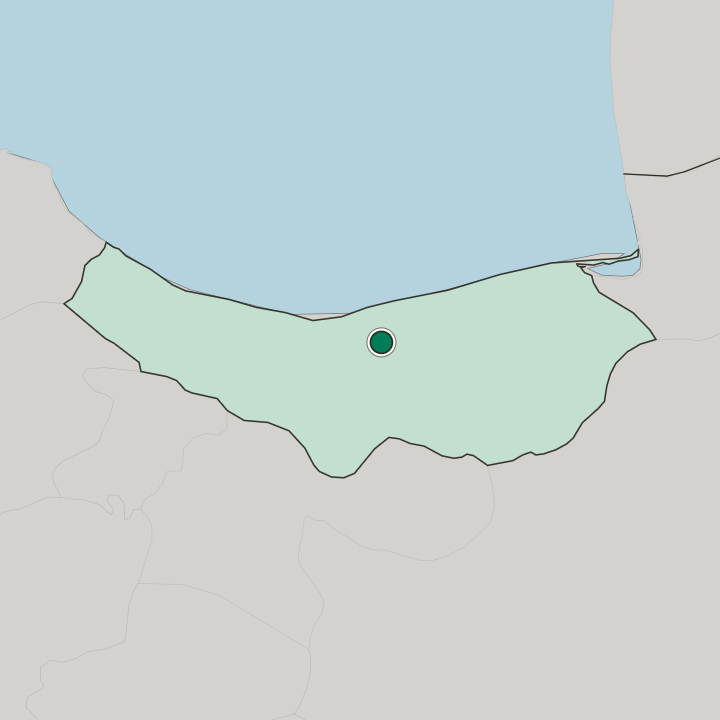 Map showing Āmol — In Mazandaran Province