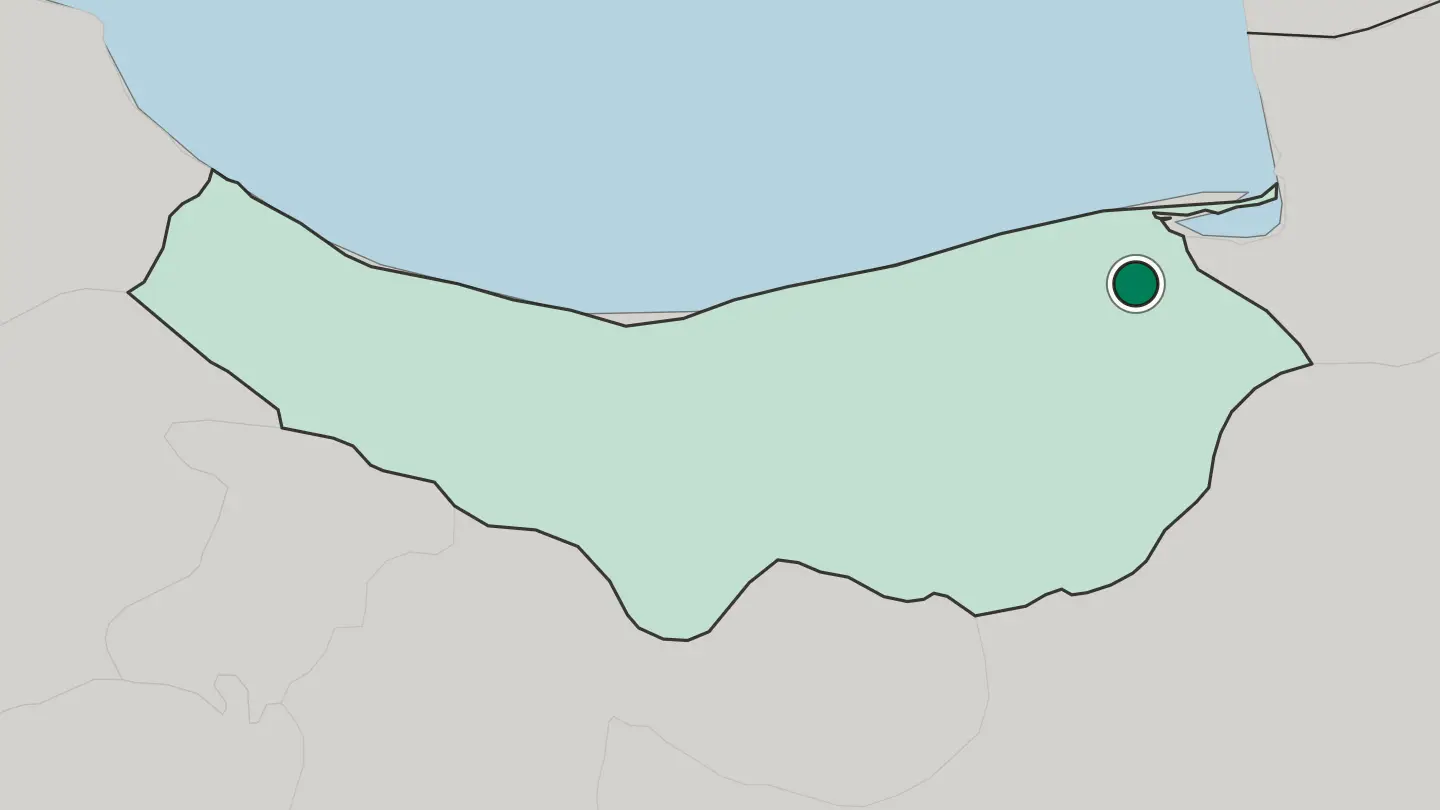 Map of Behshahr in Iran