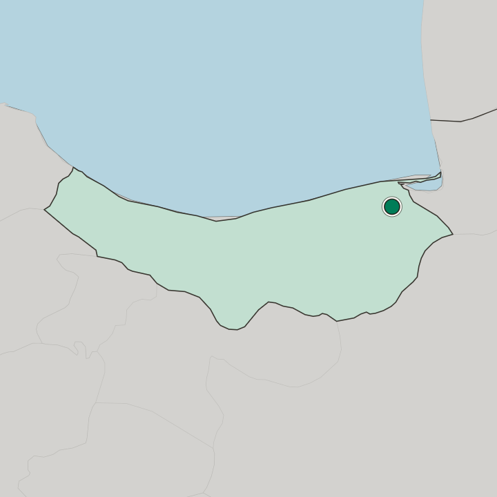 Map showing Behshahr — In Mazandaran Province