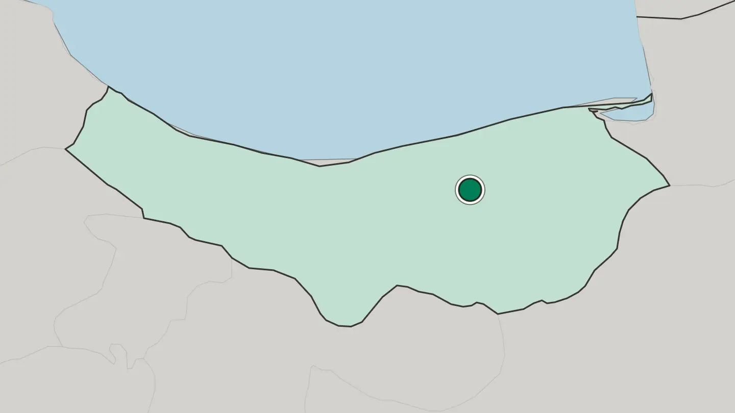 Map of Qā’em Shahr in Iran