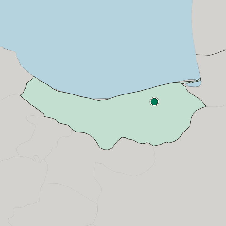 Map showing Sari — In Mazandaran Province