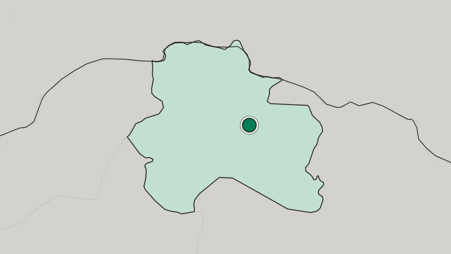 Map of Bojnūrd in Iran