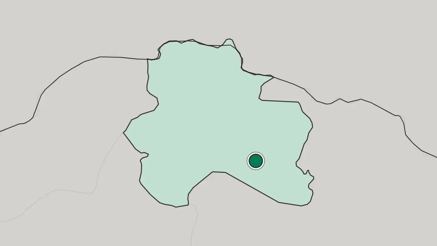 Map of Esfarāyen in Iran