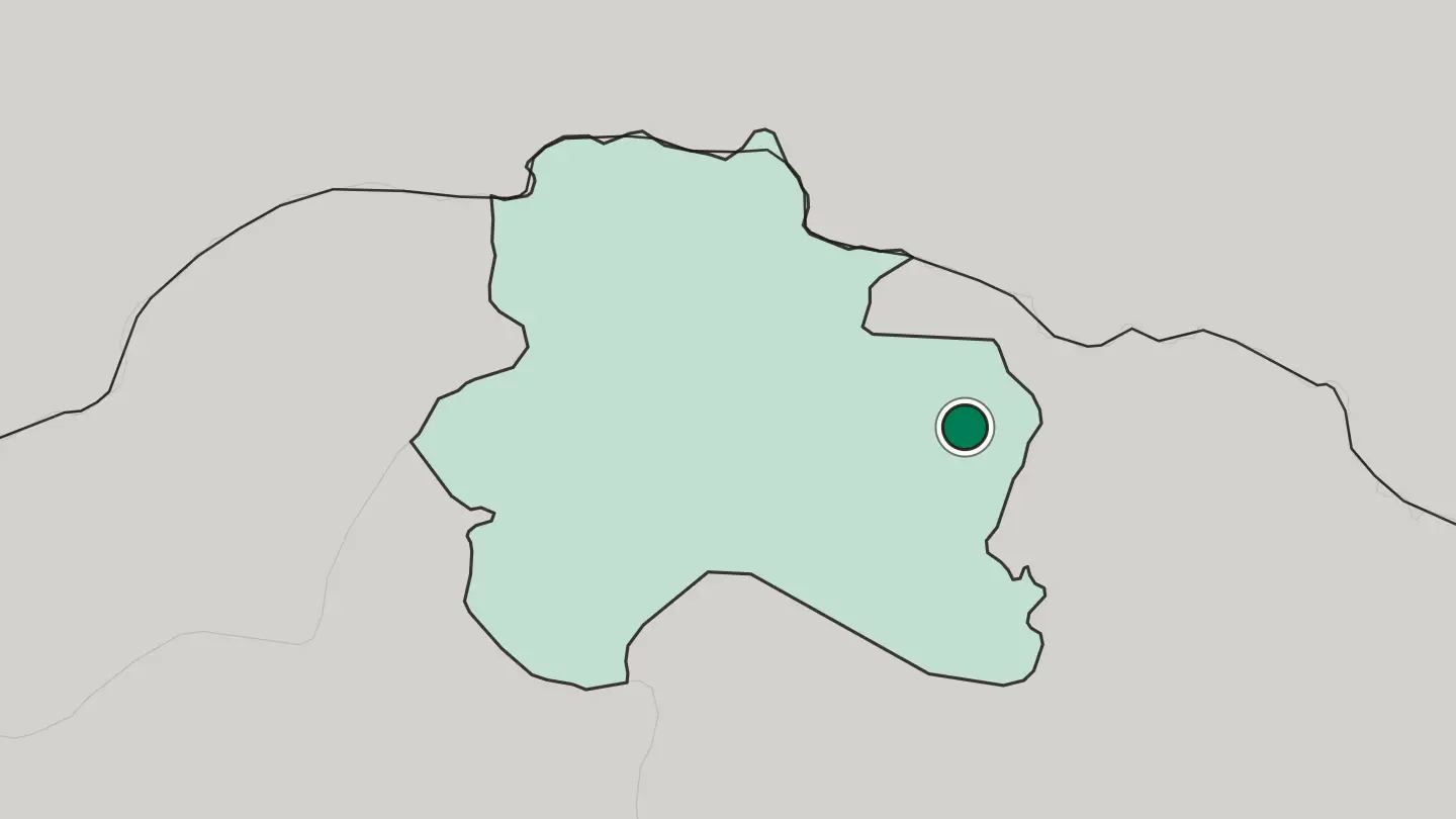 Map of Shīrvān in Iran