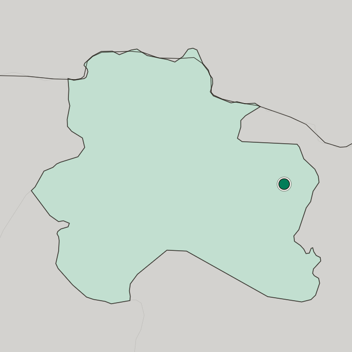 Map showing Shīrvān — In North Khorasan Province