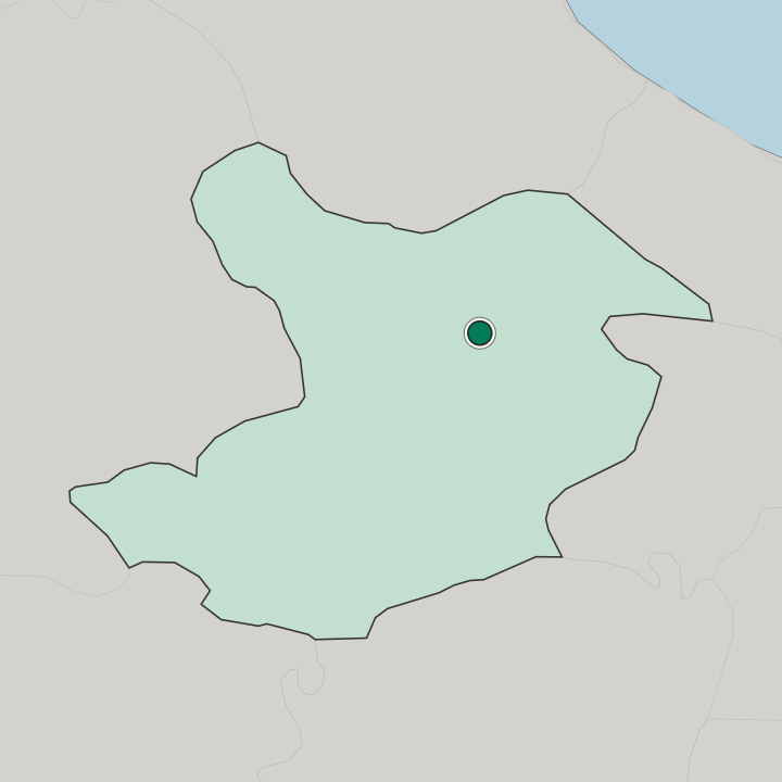 Map showing Qazvin — In Qazvin Province