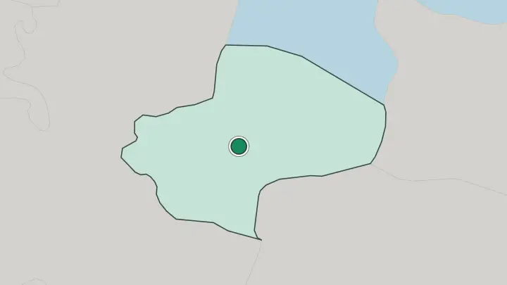 Map of Qom in Iran