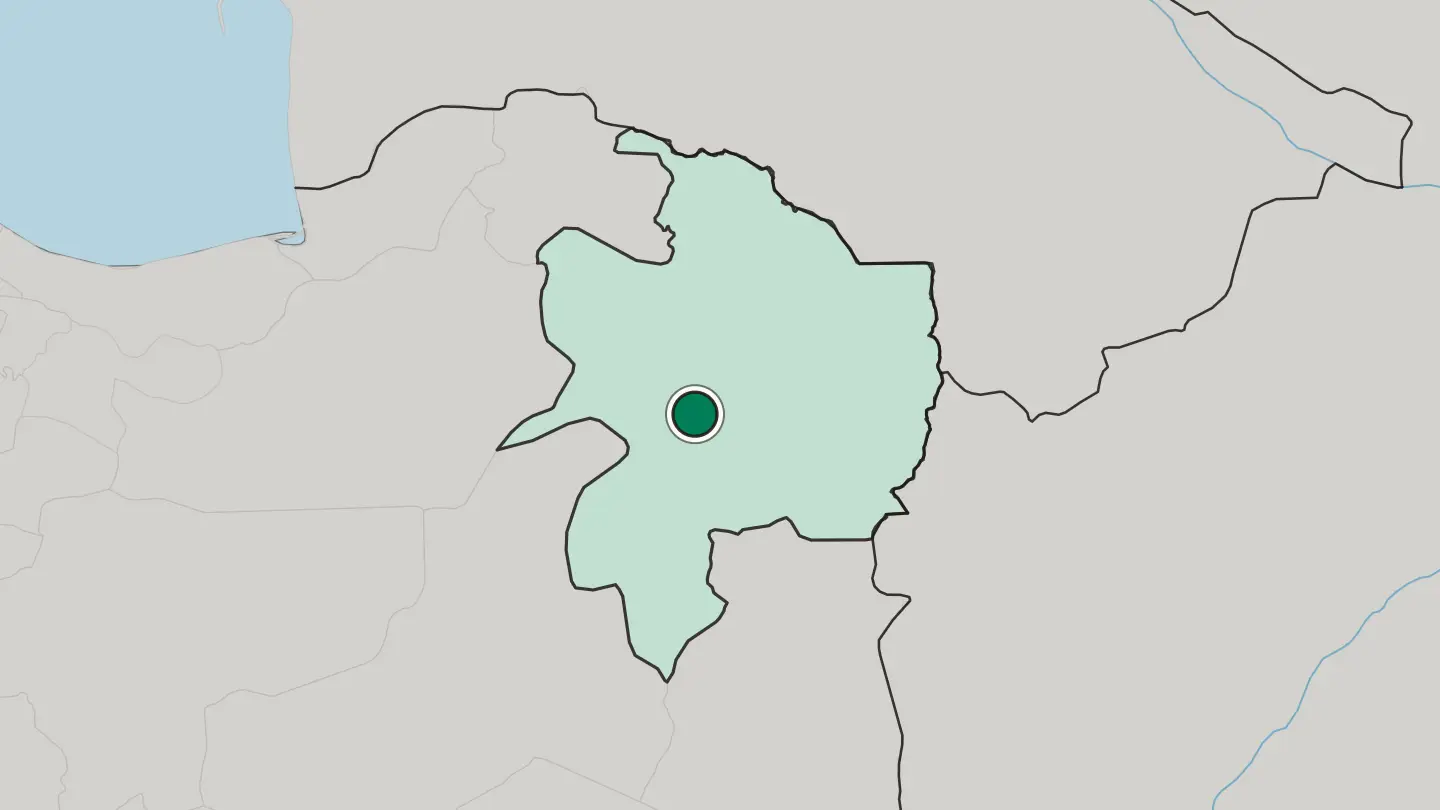 Map of Kāshmar in Iran