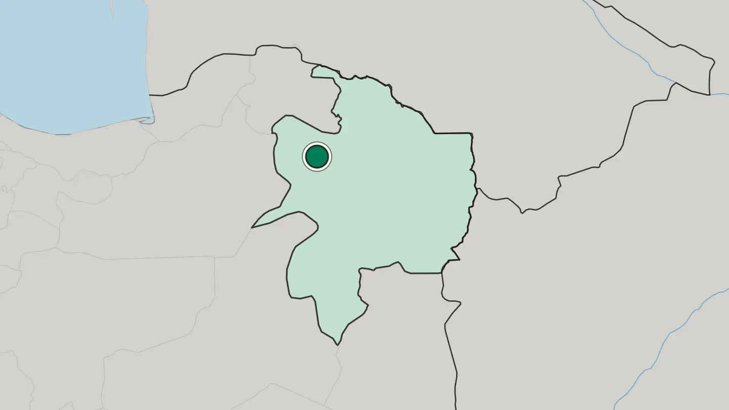 Map of Sabzevar in Iran
