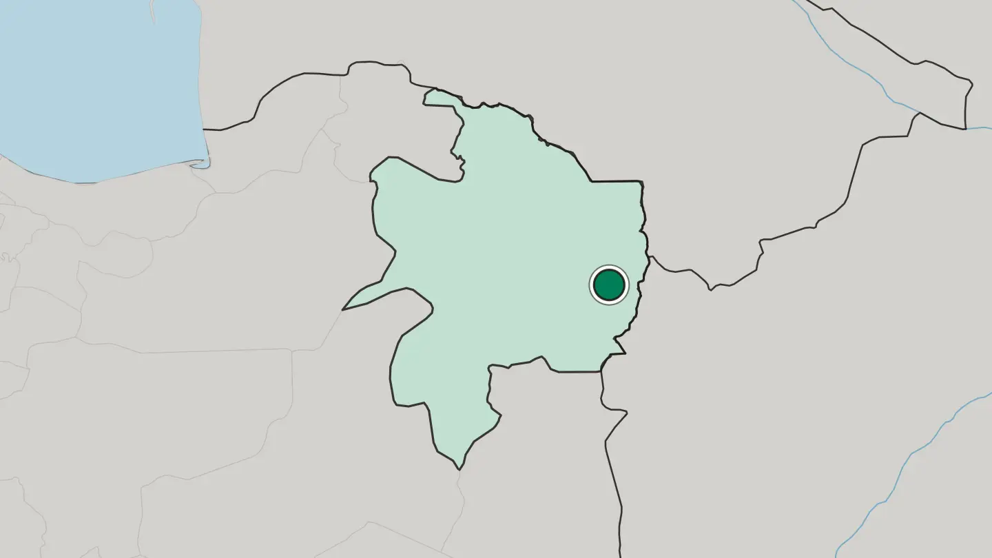 Map of Torbat-e Jām in Iran