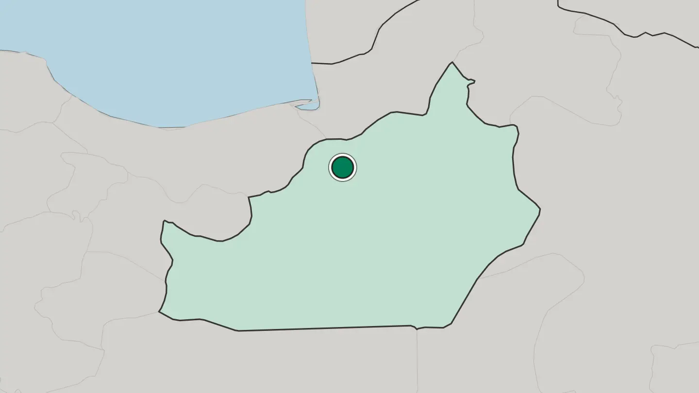 Map of Dāmghān in Iran