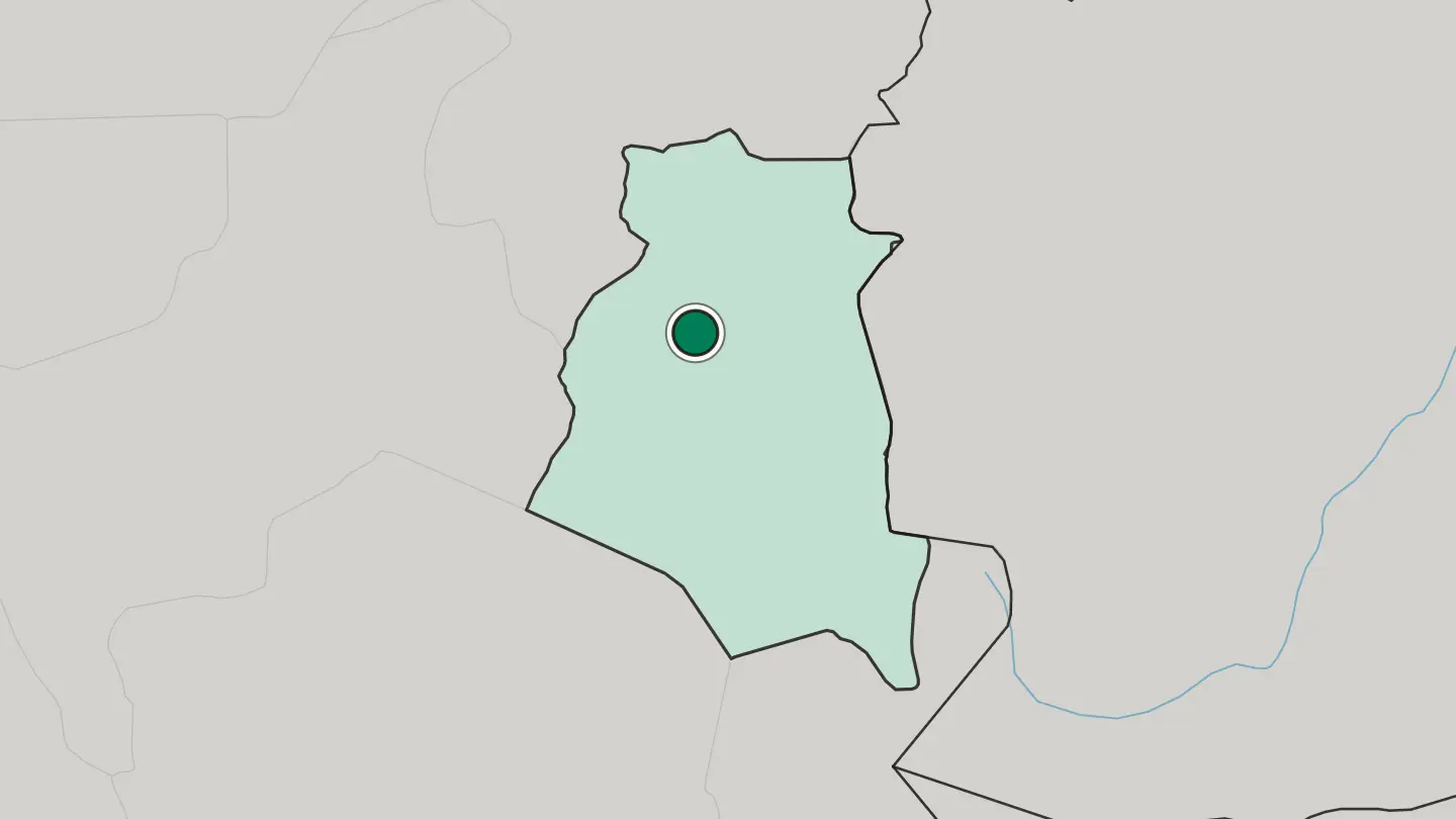 Map of Bīrjand in Iran