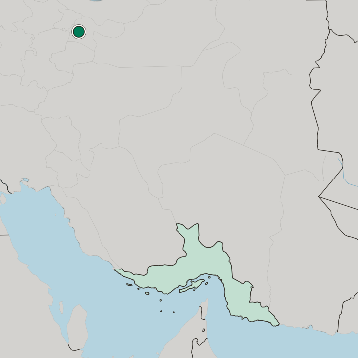 Map showing Eslamshahr — In Tehran Province
