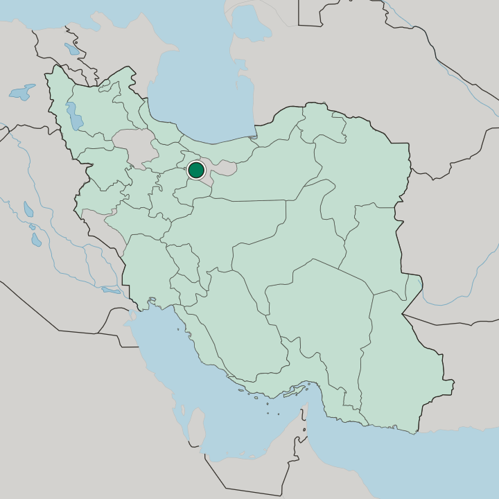 Map showing Nasīm Shahr — In Iran
