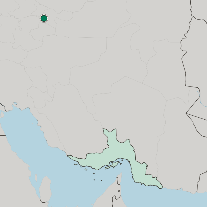 Map showing Robāţ Karīm — In Tehran Province