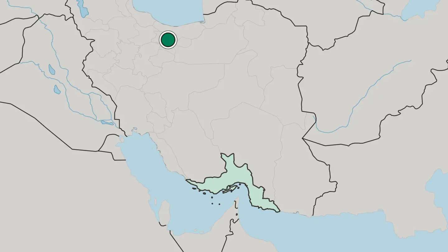 Map of Tajrīsh in Iran